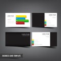 Business Card template set 045 Grey white color with mini four Royalty Free Stock Photo