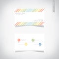 Business card template set Royalty Free Stock Photo