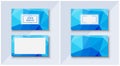 Business card templates blue businesslike