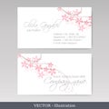 Business card templates. Vector illustration