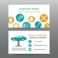 Business card vector background,car salesman