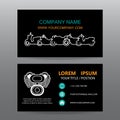 Business card vector background,Motorcycle showrooms