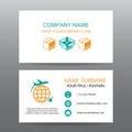 Business card vector background,Shipping, and Logistics
