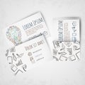 Business card vector template.