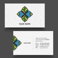 Business card or visiting card design. Royalty Free Stock Photo