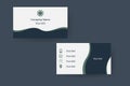 Business card. Visiting card for business and personal use. Modern presentation card. Vector illustration design for your project