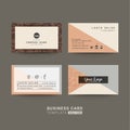 Business cards for coffee shop or company