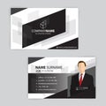Black and white business cards design