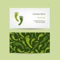 Business cards design, foot massage