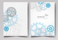 Business cards design Background for technology project