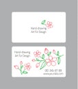 Business cards design template Royalty Free Stock Photo