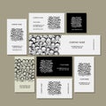 Business cards, people crowd for your design