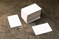 Business cards with rounded corners Royalty Free Stock Photo