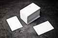 Business cards with rounded corners Royalty Free Stock Photo