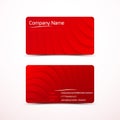 Business cards, template or visiting card set. Royalty Free Stock Photo