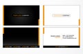 Business cards templates Royalty Free Stock Photo