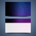 Blue business card template. Abstract background Royalty Free Stock Photo