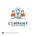Business, career, employee, entrepreneur, leader Logo Design. Bl
