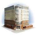 Business center. Detailed illustration.