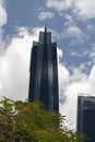 Building in financial district in Panama City. Royalty Free Stock Photo