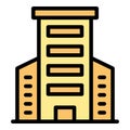 Business centre icon vector flat