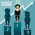 Business Champ Vector Illustration