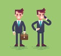 Business characters set. Vector flat. Royalty Free Stock Photo