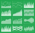 Business chart collection. Set of graphs. Data visualization.