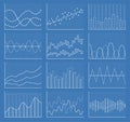 Business chart collection. Set of graphs. Data visualization.