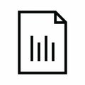 Business Chart icon vector Royalty Free Stock Photo
