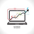 Business chart success ,Illustration eps 10