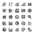 Business Charts and Diagrams Vector Line Icons 3