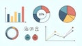 Business Charts and Graphs Data Visualization, Statistics, Analytics Royalty Free Stock Photo
