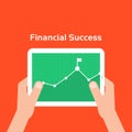 Business charts like financial success Royalty Free Stock Photo