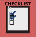 Business Checklist Vector illustration with beautiful check signs