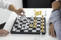 Business chess, smart business, business game Every game exchange is worthwhile. Royalty Free Stock Photo