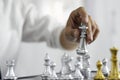 Business chess, smart business, business game Every game exchange is worthwhile. Royalty Free Stock Photo