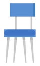 Business with China Furniture Blue Chair Vector