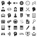 Business choice icons set, simple style Royalty Free Stock Photo