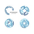 Business Circle technology logo Royalty Free Stock Photo