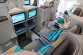 Business class Airbus A3330neo passenger plane Air Mauritius
