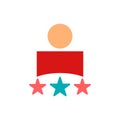 Business client vector icon logo design