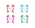 business clock logo template vector icon symbols