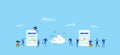 Business cloud computing and digital technology for business online