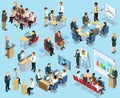 Business Coaching Isometric Collection