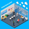 Business Coaching Isometric Composition