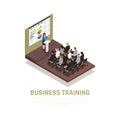 Business Coaching Isometric Concept Royalty Free Stock Photo