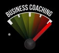 business coaching meter sign concept