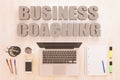 Business Coaching text concept Royalty Free Stock Photo