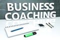 Business Coaching text concept Royalty Free Stock Photo
